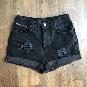 Calvin Klein high waisted cutoffs